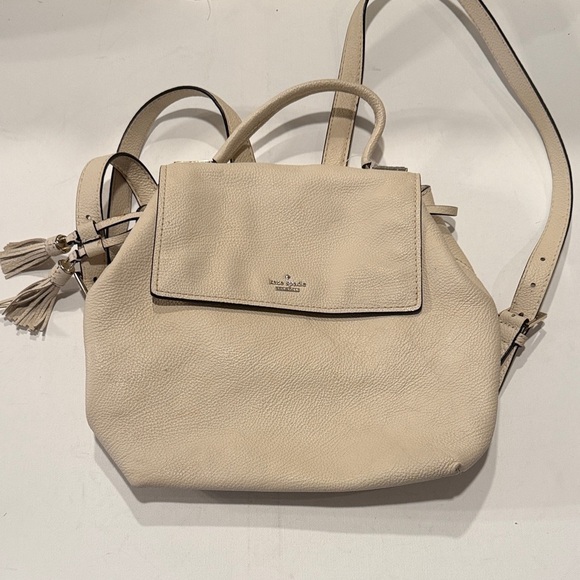 Kate Spade Cream Leather Women\'s Backpack